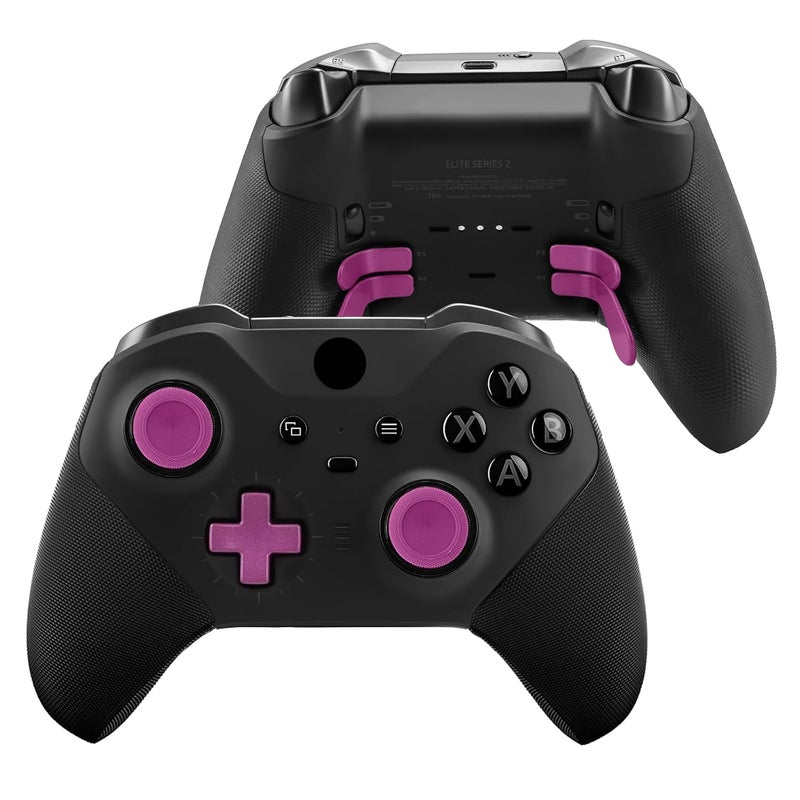 VANPARK Accessories for Xbox One Elite Series 2 Controller(Model 1797), Metal Thumbsticks Paddles Joysticks Replacement Parts Kits Compatible with Xbox Elite Wireless Controller Series 2 Core(Magenta) - Image 4